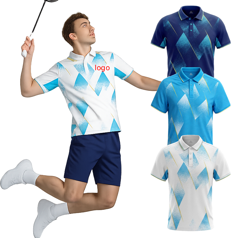 Badminton Jersey - Męska koszulka polo do badmintona z