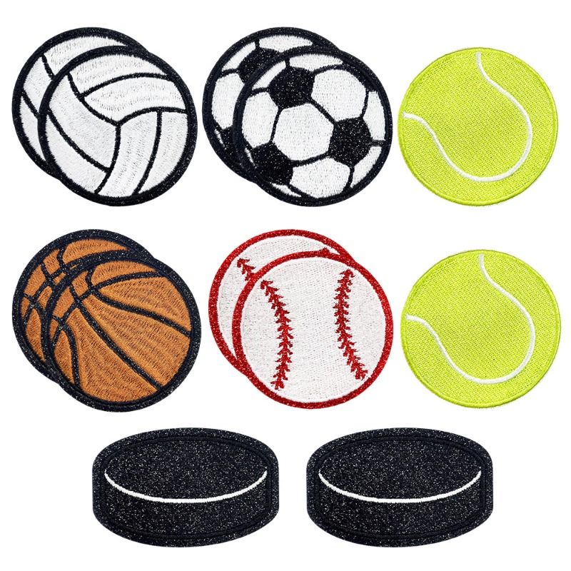 Badminton Logo - Błyszczące Sportowe Naszywki Termotransferowe do Naszycia