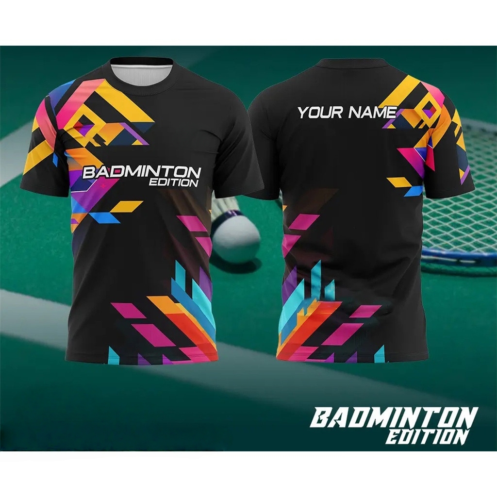 Męska odzież do badmintona Gra – Badminton Logo recenzja i cena