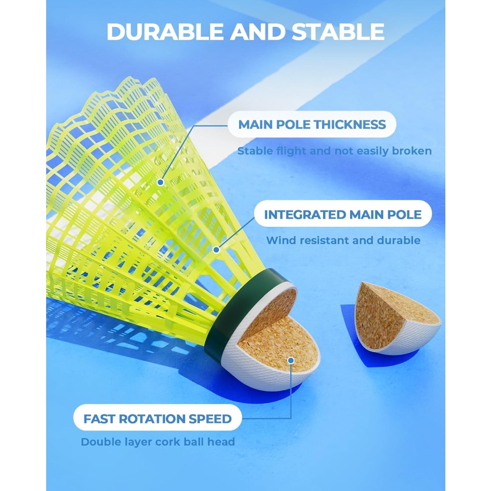 Zestaw 12/24 lotek do badminto – Nylon Shuttlecock 12 recenzja i cena