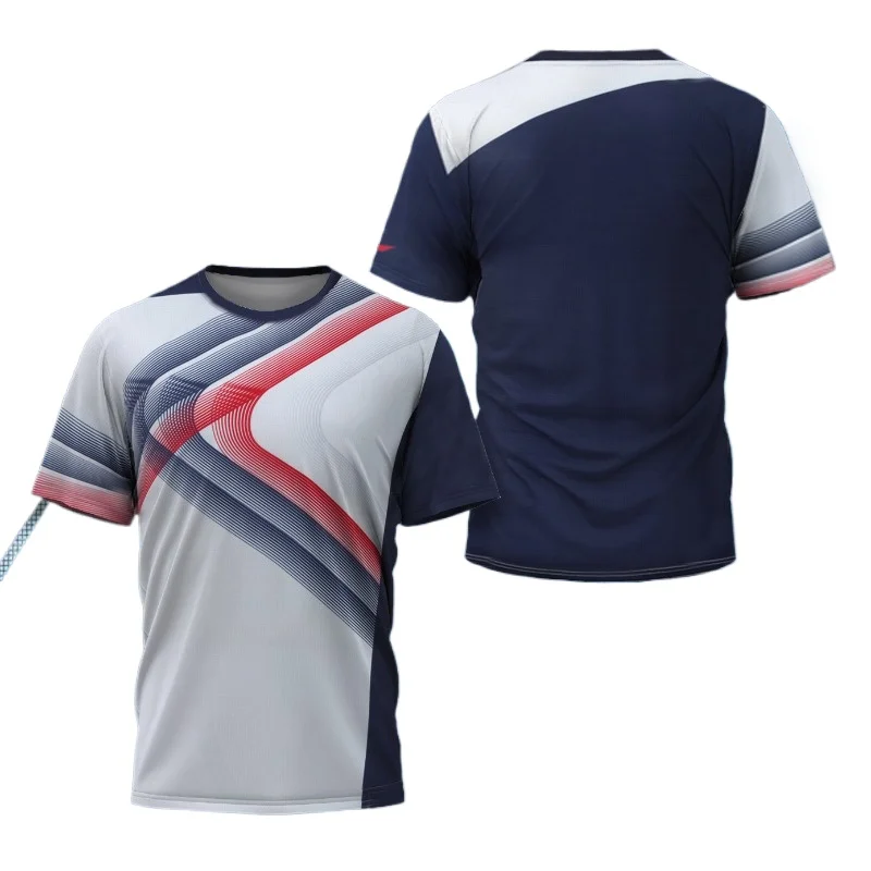 Męska koszulka graficzna z mot – Badminton Jersey recenzja i cena