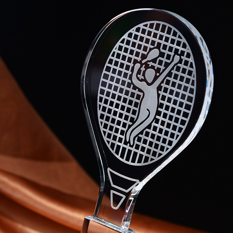 Dostosowane kryształowe trofeu – Badminton Logo recenzja i cena