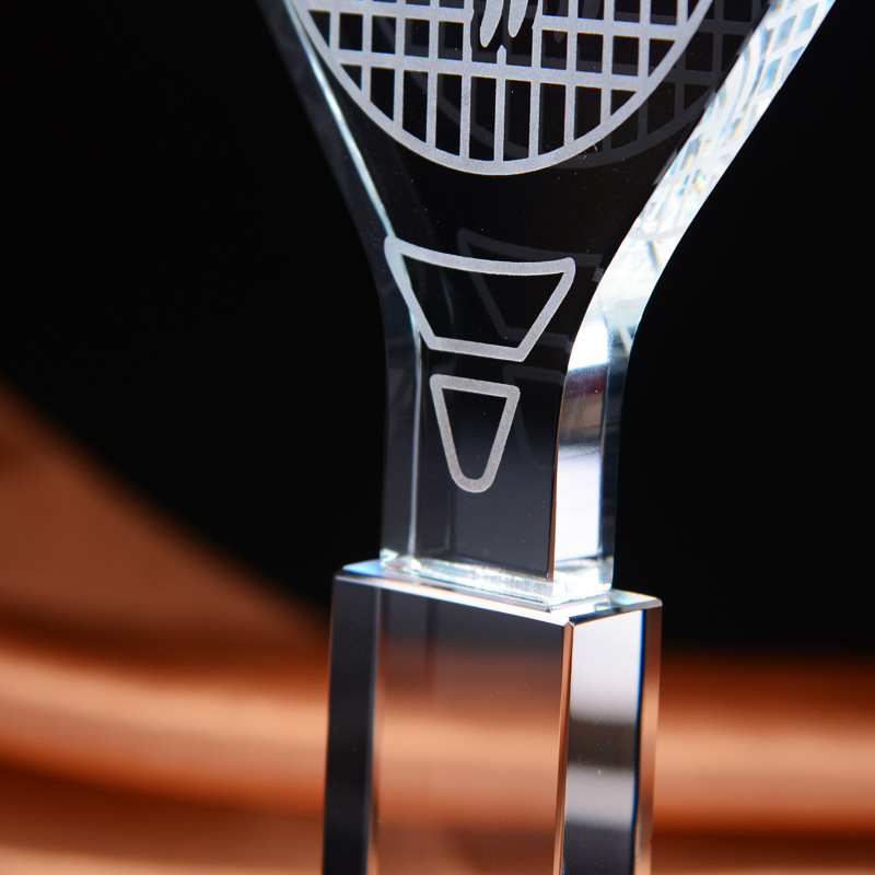 Dostosowane kryształowe trofeu – Badminton Logo recenzja i cena